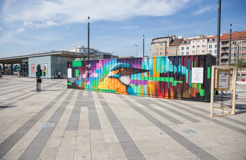 Noahs Train Container at Vienna Main Station